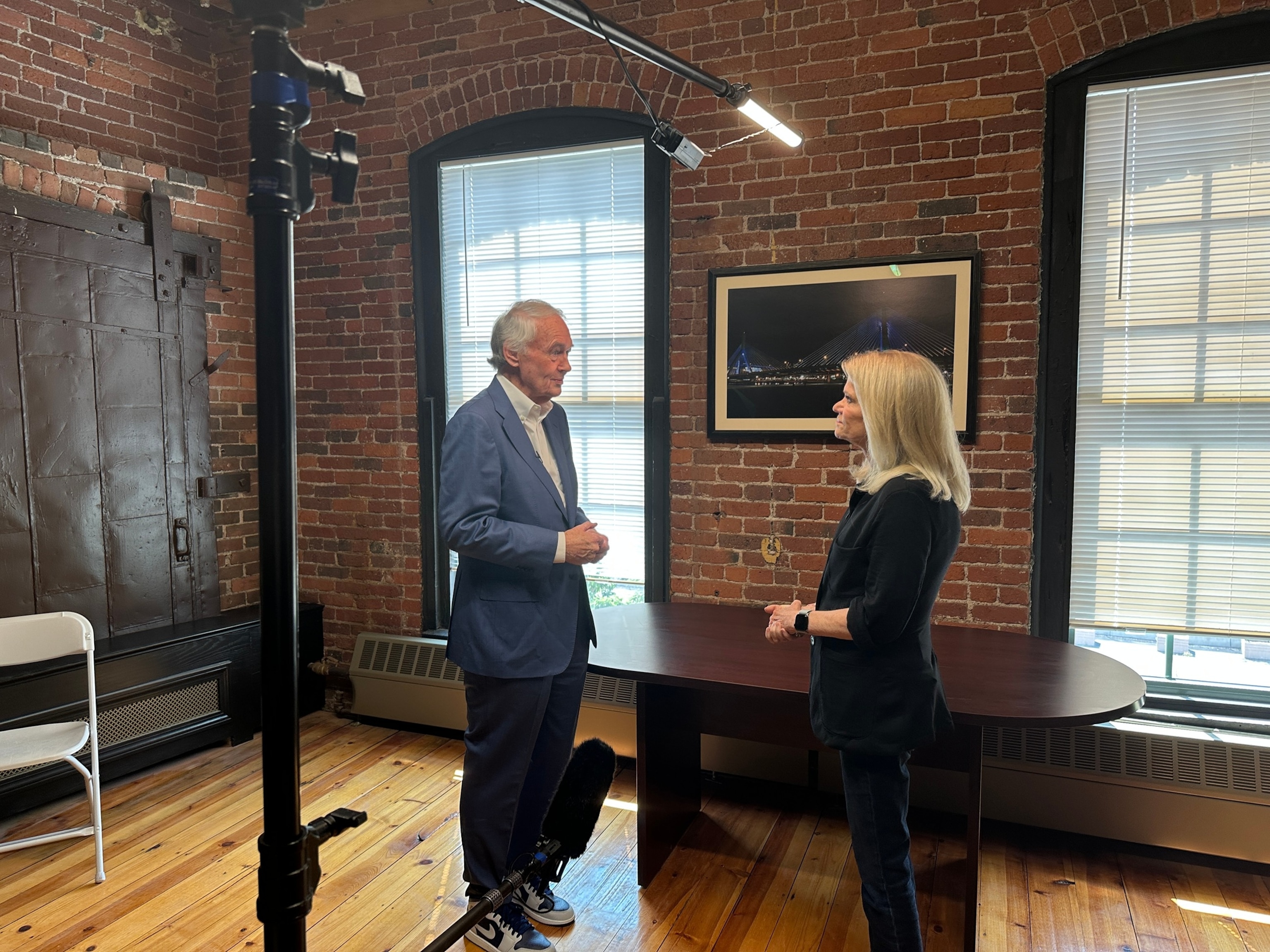 ABC News' Martha Raddatz speaks with Democratic Sen. Ed Markey in Worcester, Mass.Julia Cherner/ABC News