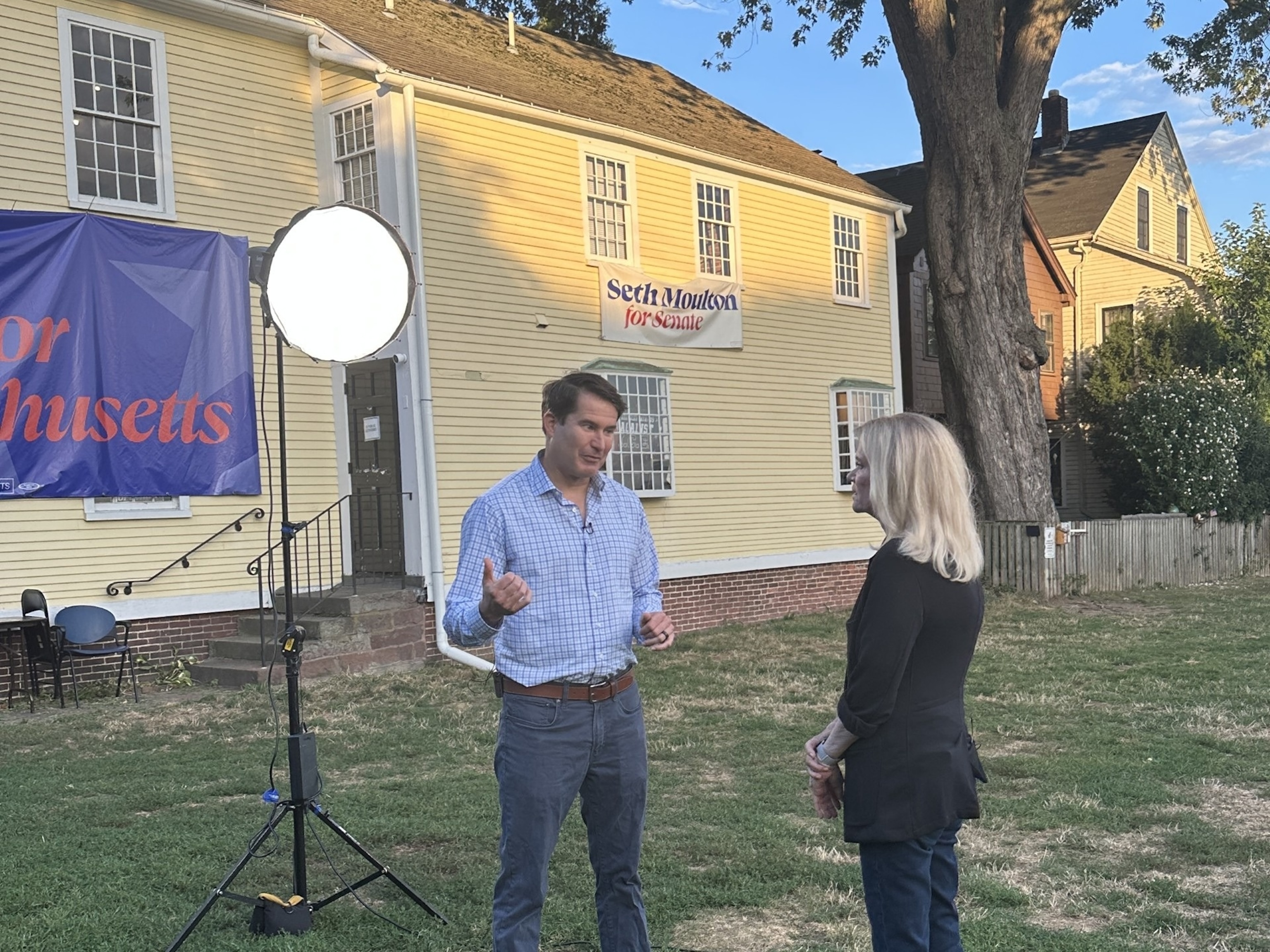 ABC News' Martha Raddatz speaks with Democratic Rep. Seth Moulton in Salem, Mass.Julia Cherner/ABC News