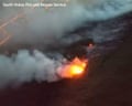 Wildfire breaks out in Ebbw valley, south Wales