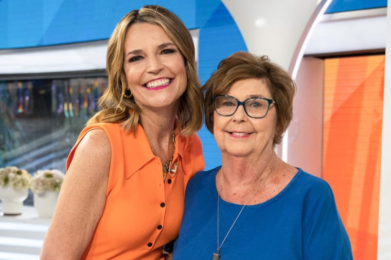 Savannah Guthrie and her mother, Nancy Guthrie, on the "TODAY" set in 2023.Nathan Congleton / TODAY
