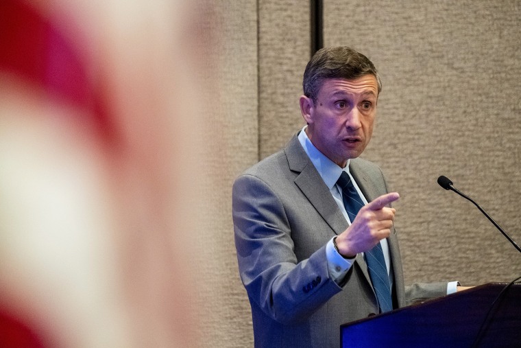 Democratic National Committee Chair Ken Martin in Austin, Texas, on Thursday.Joel Angel Juarez / AP