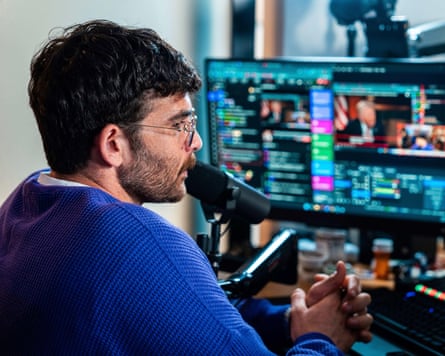Streamer Hasan Piker has described himself as a ‘megaphone’.Photograph: AP
