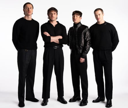 The fab four … Harris Dickinson (John Lennon), Paul Mescal (Paul McCartney), Barry Keoghan (Ringo Starr), and Joseph Quinn (George Harrison).Photograph: John Russo/Rex/Shutterstock
