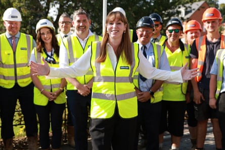 Angela Rayner visits a development site in Basingstoke in July 2024. Rayner was housing secretary from July 2024 to September 2025 and was reappointed to the role in July 2026.Photograph: Ian Vogler/AFP/Getty Images