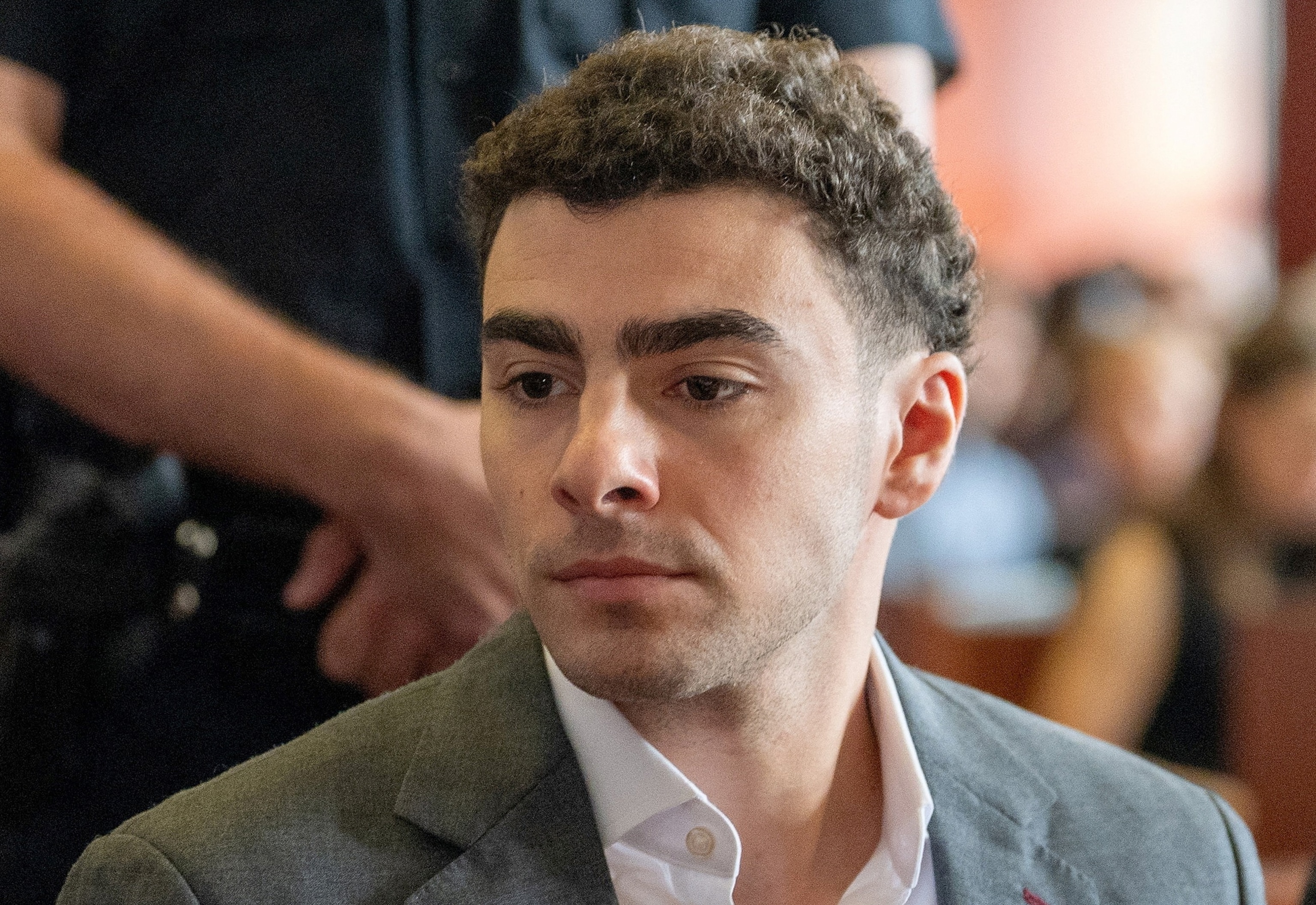 Luigi Mangione attends a pre-trial appearance at Manhattan Criminal Court, in New York City, August 11, 2026.David Dee Delgado/Reuters