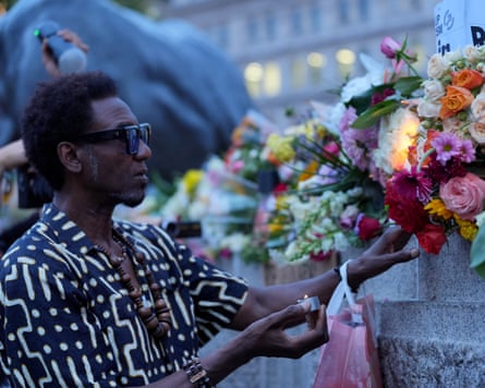 The crowd listened to speeches from friends, MPs and mentors of Arday, who was remembered as a ‘wonderful man’.Photograph: Yui Mok/PA