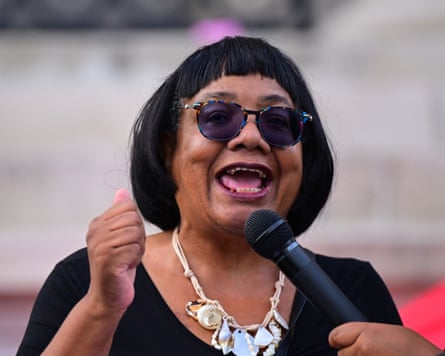 MP for Hackney North and Stoke Newington, Diane Abbott, speaking at the event.Photograph: Victoria Jones/Shutterstock