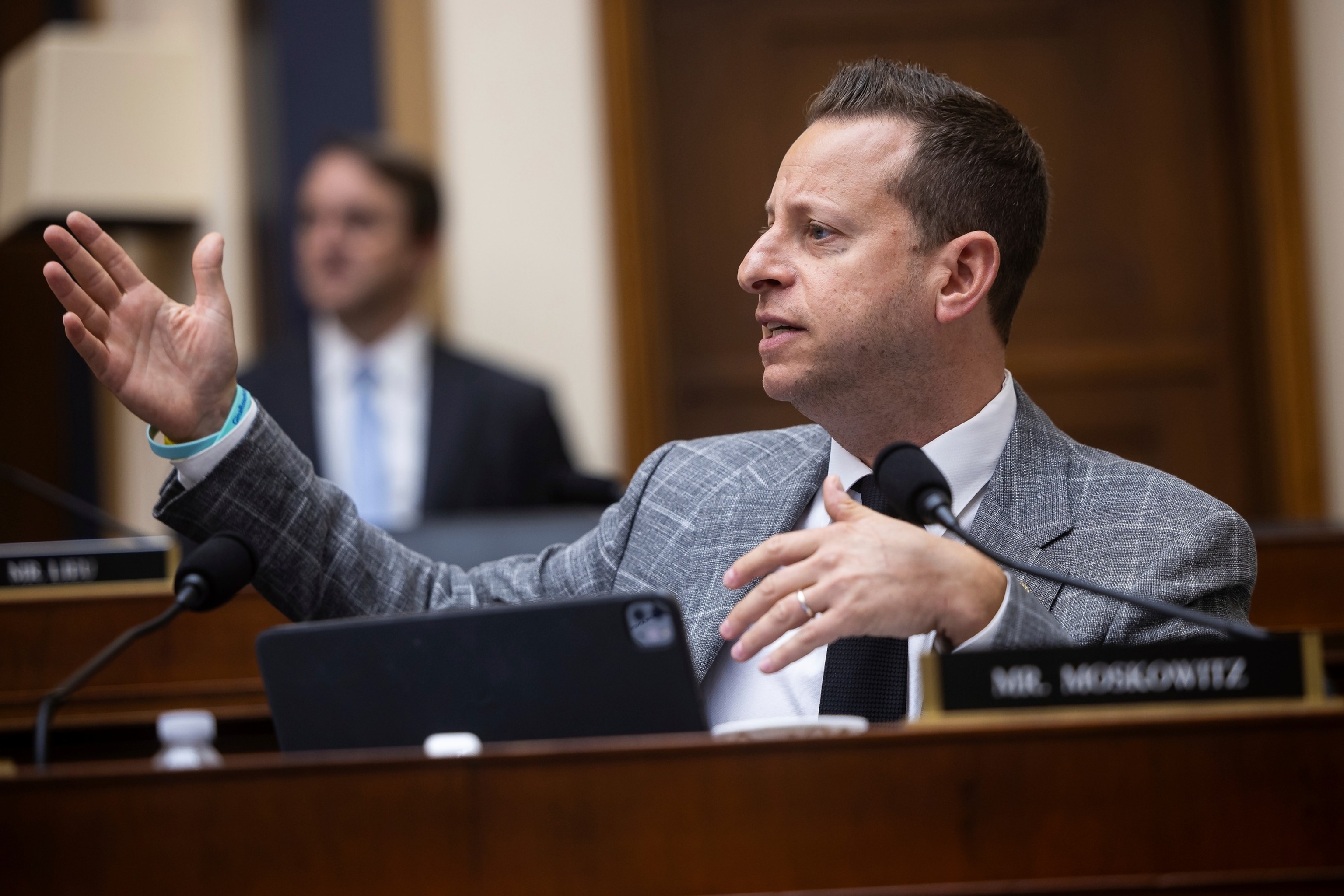 Rep. Jared Moskowitz, D-Fla., speaks during a House Judiciary Committee hearing on Capitol Hill on Sept. 17, 2025.Francis Chung/Politico/AP