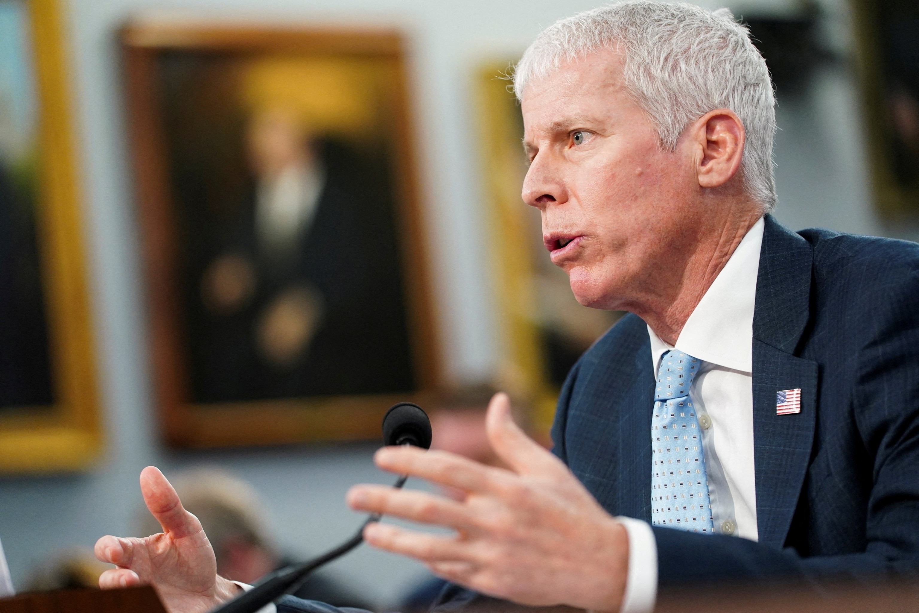 U.S. Energy Secretary Chris Wright appears before a House Appropriations Subcommittee on Energy hearing on the Trump administration's 2027 budget request for the Department of Energy, on Capitol Hill in Washington, D.C., U.S., April 15, 2026.Nathan Howard/Reuters