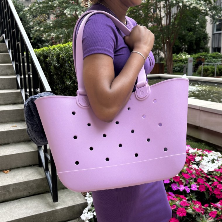 The Simple Modern Getaway tote is great for grocery shopping and carting things in the rain, according to Evans.Daaiyah James / NBC