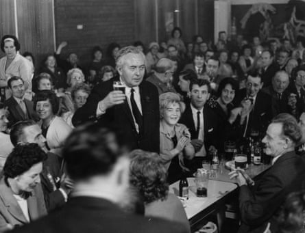 Harold Wilson pictured in 1964. Burnham’s approach harks back to then Labour prime minister’s Department for Economic Affairs (DEA), a shortlived attempt to bring long-term thinking to British economic policymaking.Photograph: Keystone/Getty Images