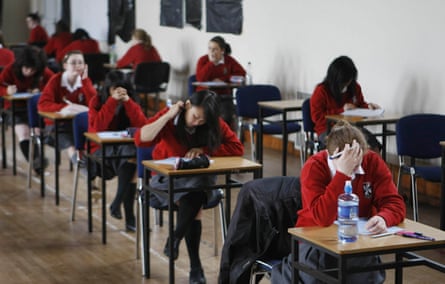 This year, about 180,000 students will retake GCSE English and 175,000 GCSE maths.Photograph: Luke MacGregor/Reuters