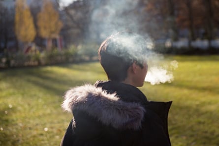 Regular vaping has increased about tenfold among young people in the last decade.Photograph: Justin Case/Getty Images