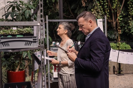 Prospective plant-parents were asked to fill out an ‘adoption form’, much as if they were taking home a pet.Photograph: Sarah Lee/The Guardian