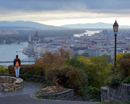 Overlooking Budapest from Gellért park.Photograph: Yury Kirillov/Alamy