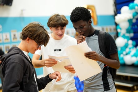 The maths results for boys in England ‘may be the highest in recent years’, said an exam board director.Photograph: Jordan Pettitt/PA