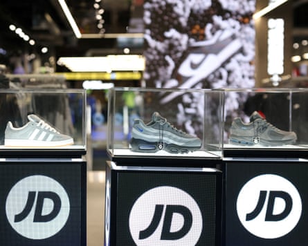 JD Sports at Westfield Stratford, east London.Photograph: Hollie Adams/Reuters