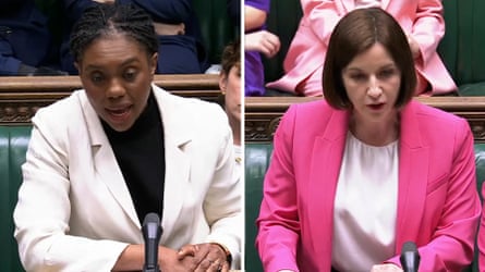 Kemi Badenoch accused Bridget Phillipson, who raised taxes on private school fees as education secretary, of being a ‘spiteful class warrior’.Photograph: The Guardian