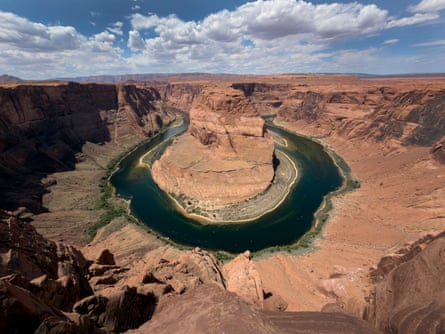 Horseshoe Bend, an incised meander of the Colorado River, near the town of Page, Arizona.Photograph: NurPhoto/Getty Images
