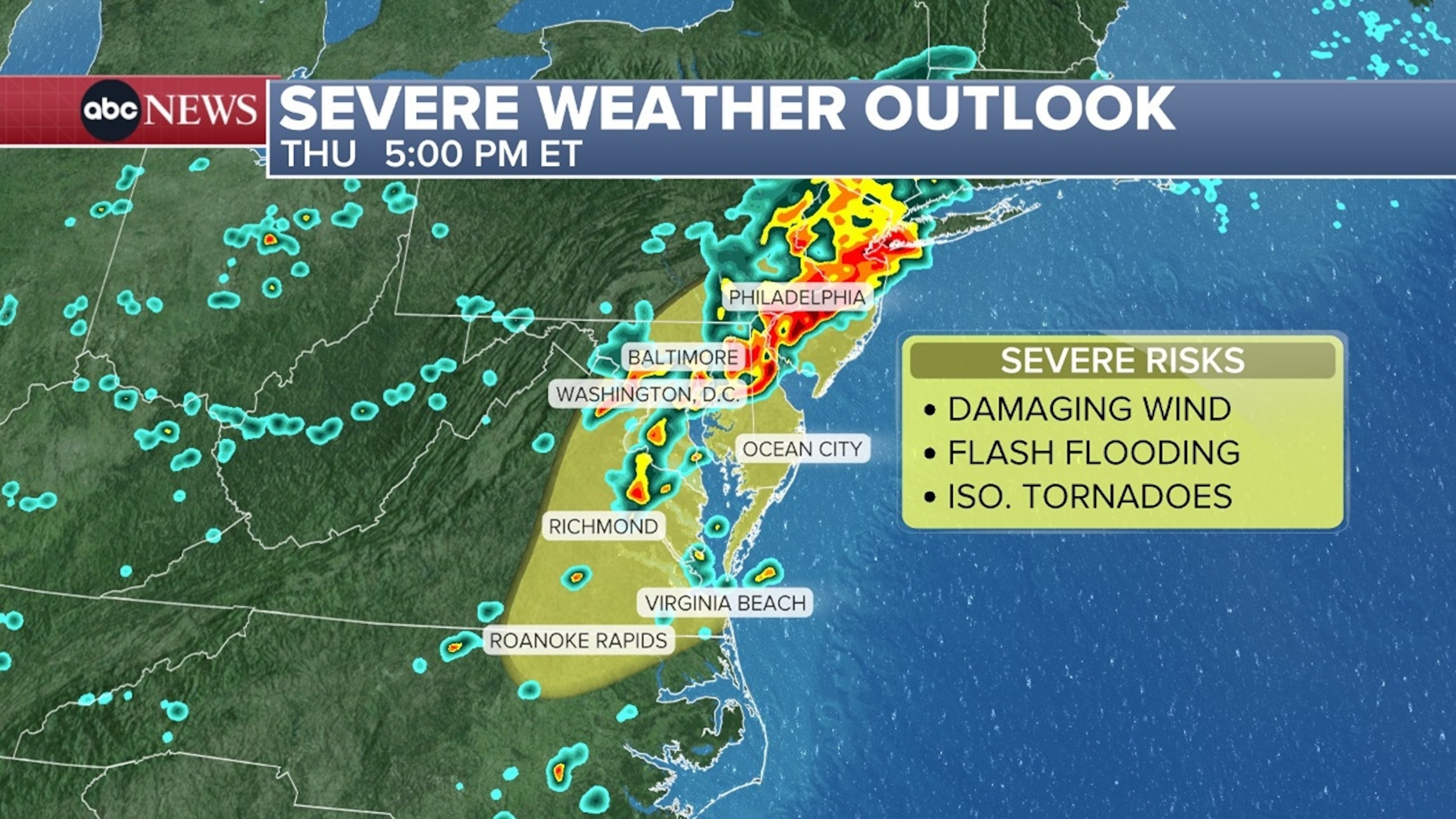 Severe Weather Outlook MapABC News