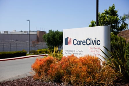 The Otay Mesa detention center.Photograph: Meg McLaughlin/San Diego Union-Tribune via Getty Images