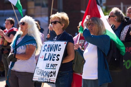Supporters outside Preston crown court before the ruling.Photograph: Christopher Thomond/The Guardian
