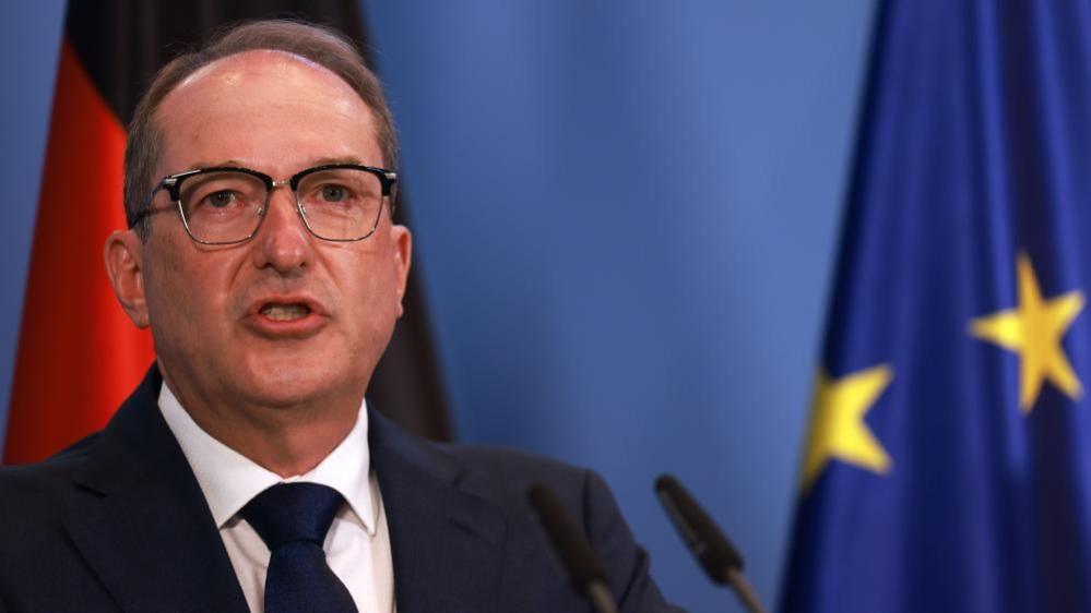 Image caption,Alexander Dobrindt, in a photo taken earlier this month