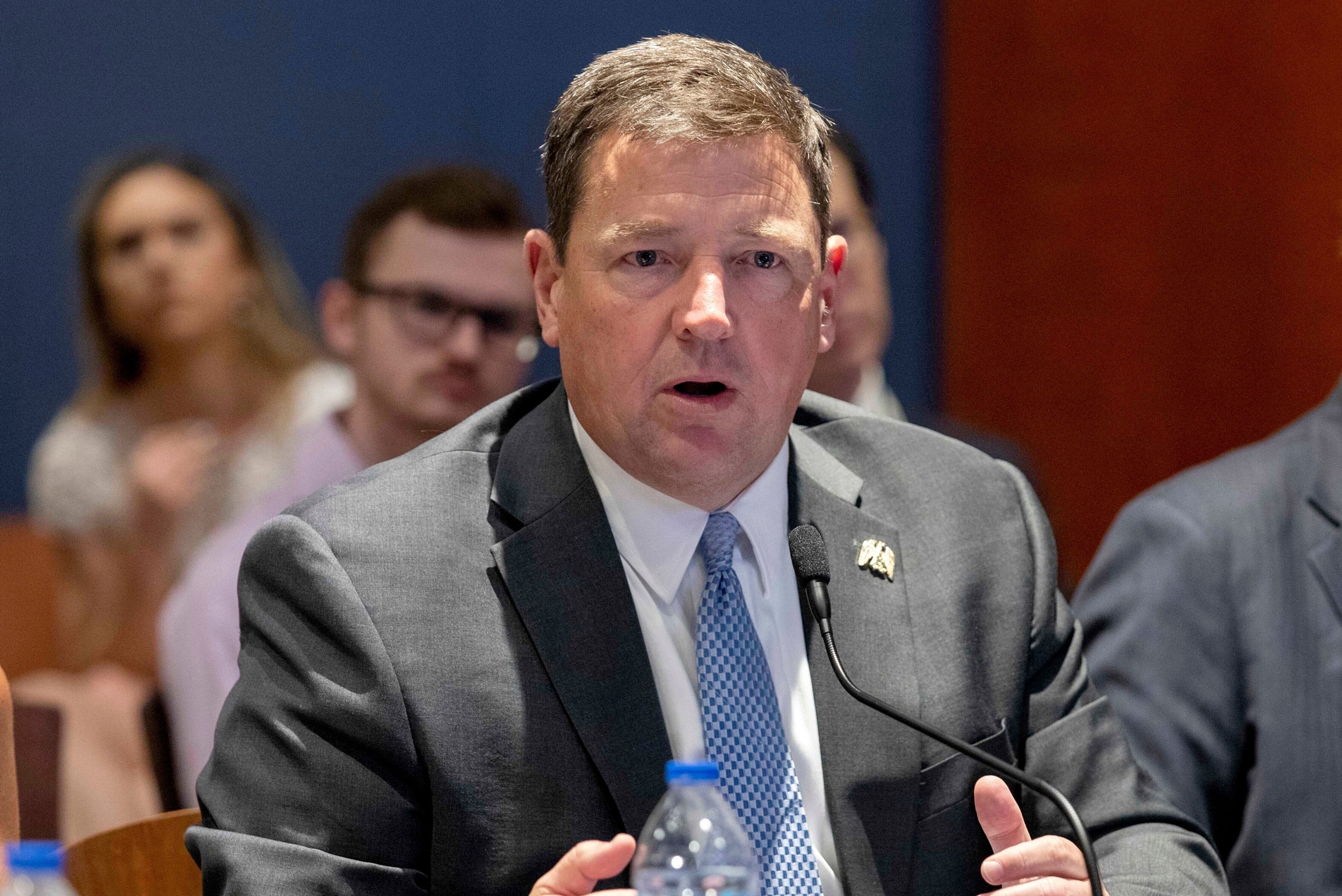 In this June 13, 2023, file photo, Ed Martin speaks at an event at the Capitol in Washington, D.C.Amanda Andrade-Rhoades/AP, FILE