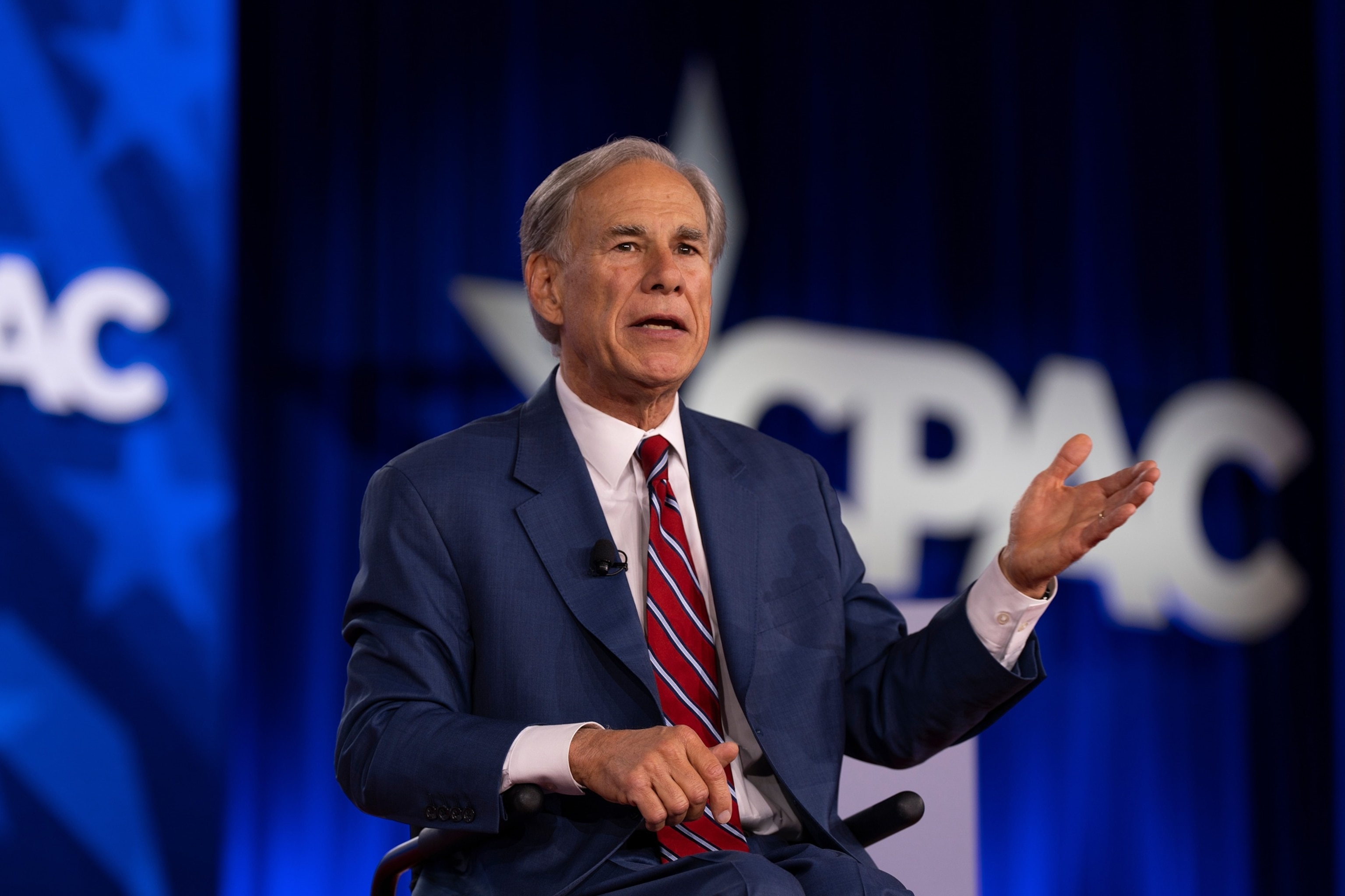 Texas Gov. Greg Abbott speaks at the Conservative Political Action Conference (CPAC) in Dallas, March 27, 2026.Gabriela Passos/AP Photo
