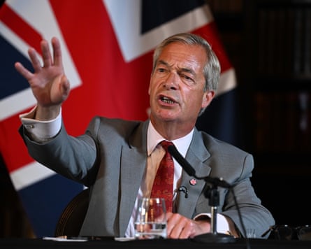 Farage had previously proposed to ban foreign nationals from social housing.Photograph: Anadolu/Getty Images