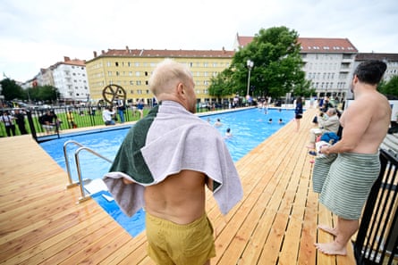 Other groups had similarly been invited to use pool exclusively without incident.Photograph: John MacDougall/AFP/Getty Images