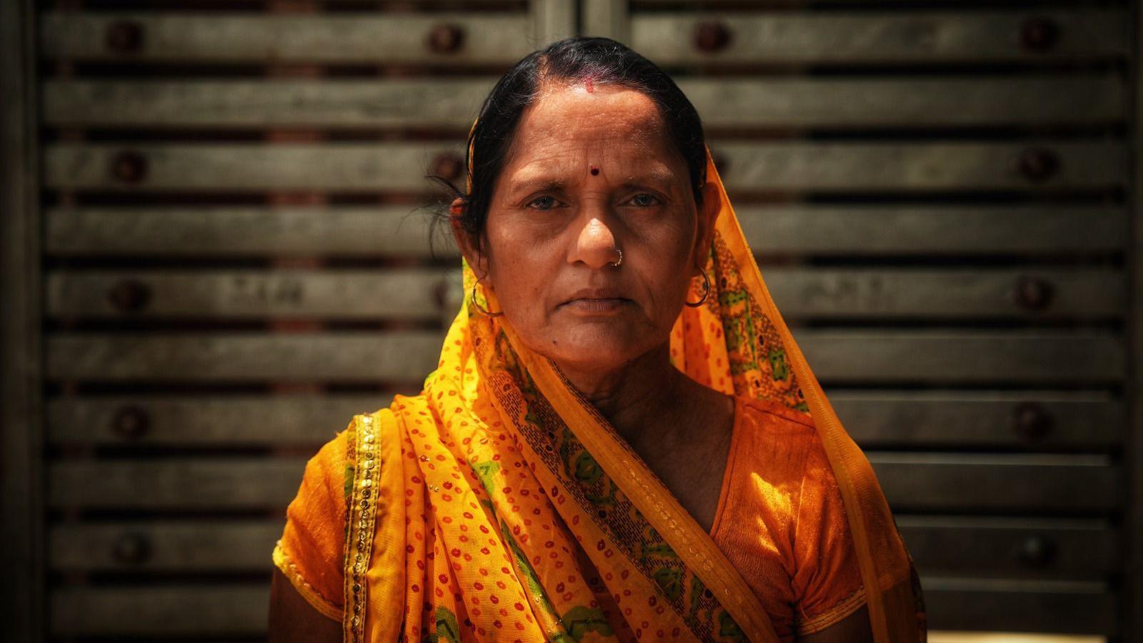 Image caption,Shiv's mother Parmi Devi was allegedly assaulted for using a handpump