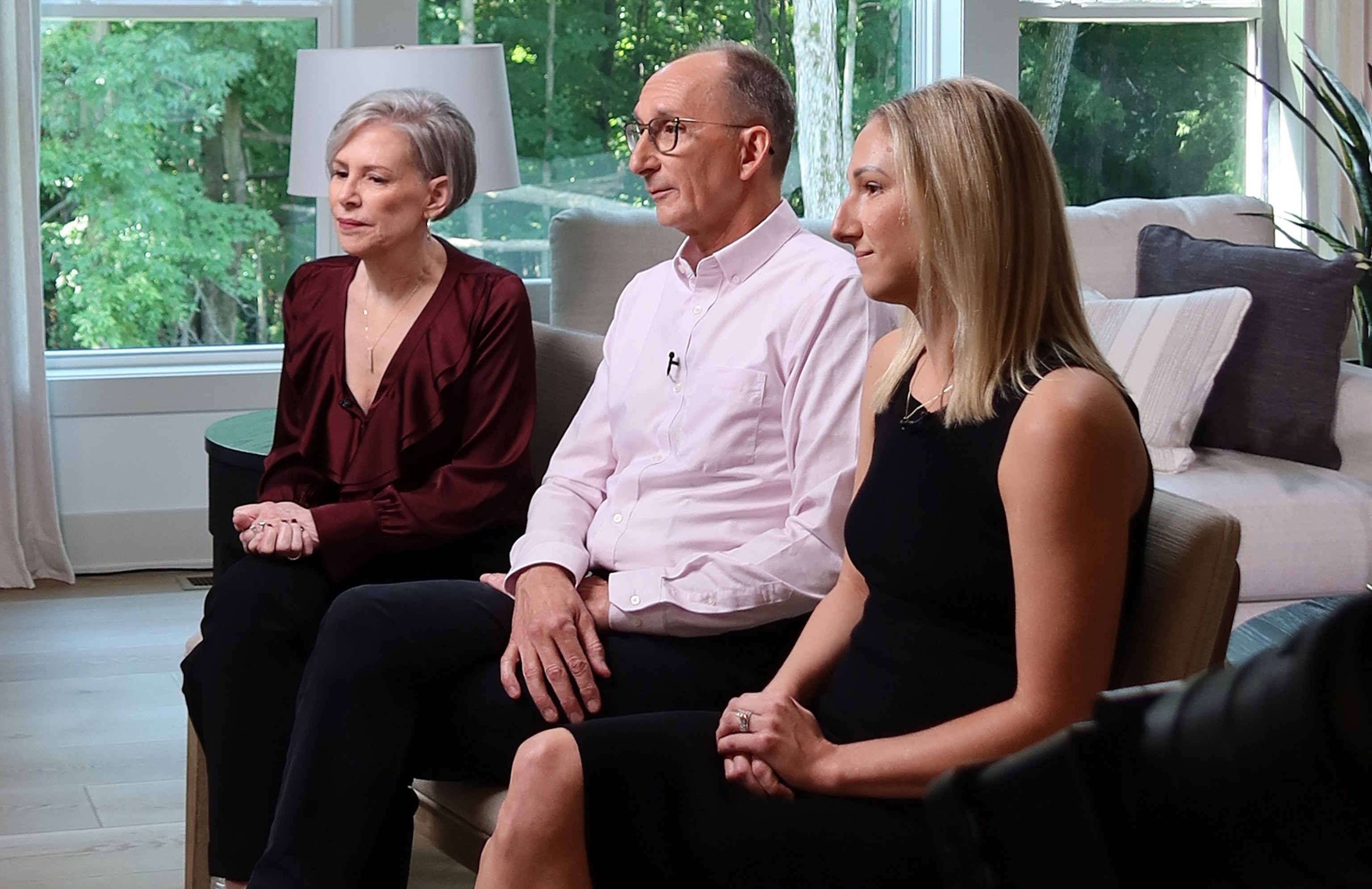The parents of Alex Pretti, Michael and Susan Pretti along with his sister, Micayla Pretti speak with George Stephanopoulos of ABC News.Nicole Katchis/ABC News