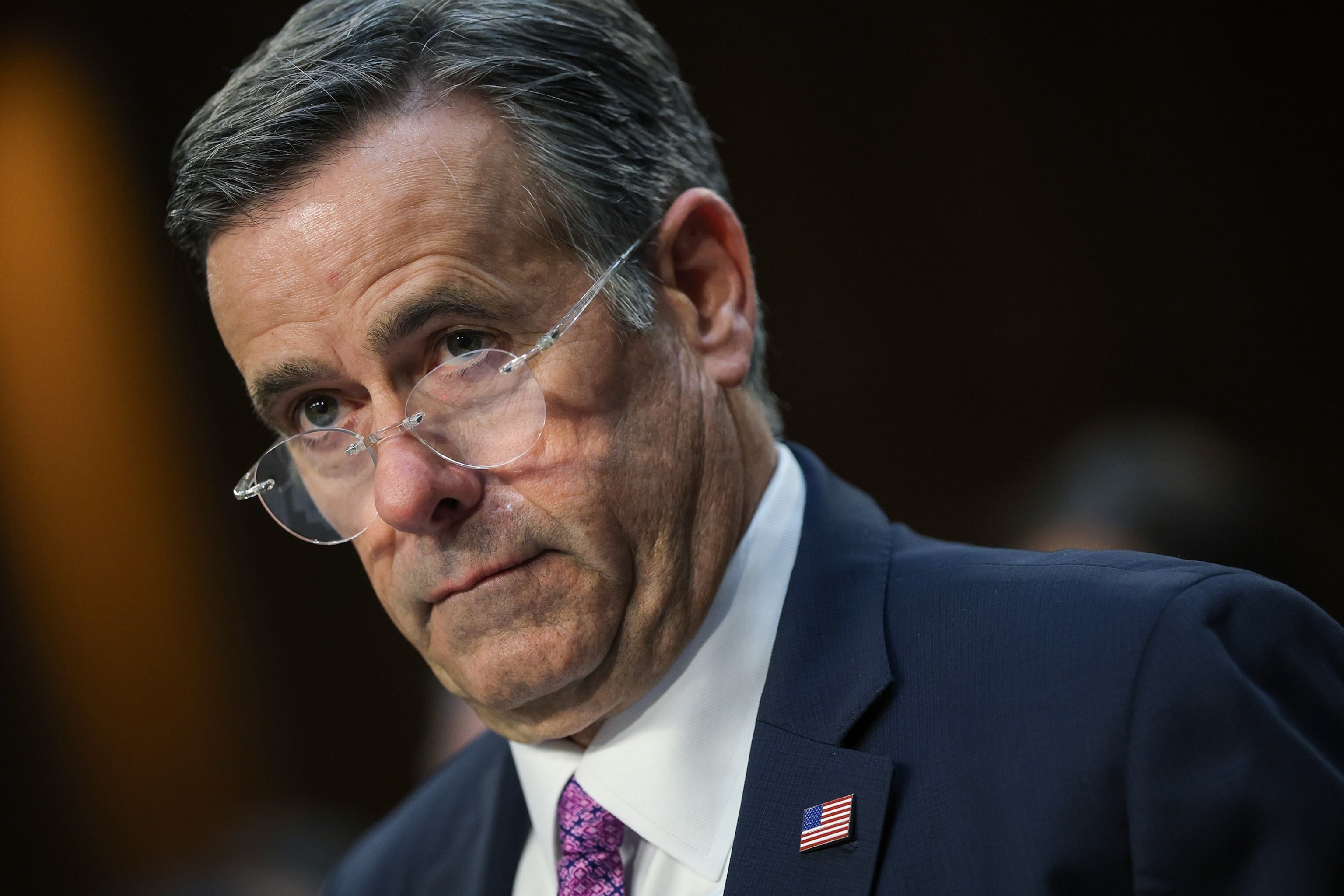CIA Director John L. Ratcliffe testifies during a Senate Intelligence Committee hearing on worldwide threats in the Hart Senate Office Building on March 18, 2026, in Washington, D.C. A closed session immediately followed the hearing. (Photo by Kevin Dietsch/Getty Images)Kevin Dietsch/Getty Images