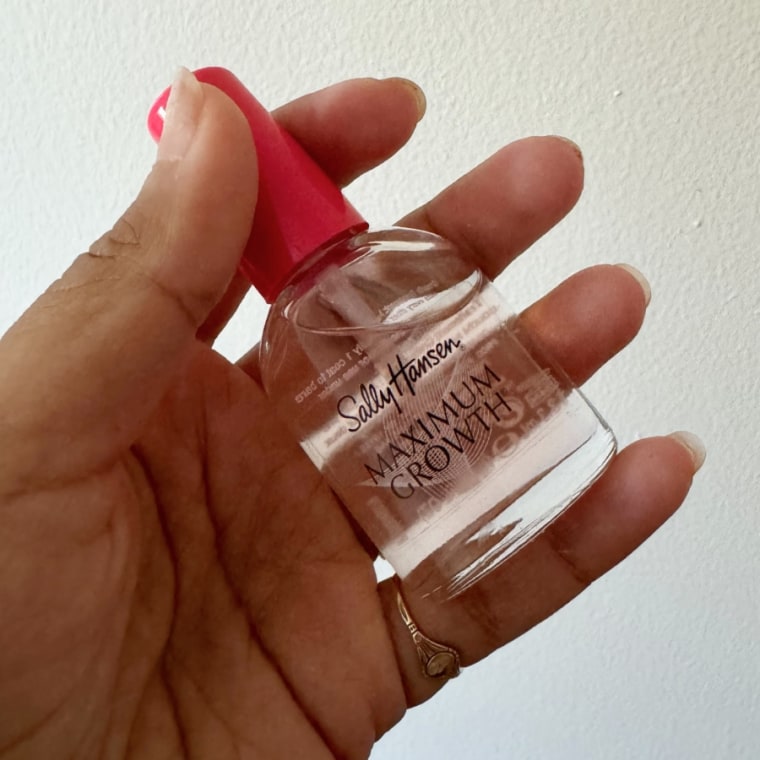 Brown likes that this strengthener can be used alone or combined with other polishes as a base coat.Courtesy Nikki Brown