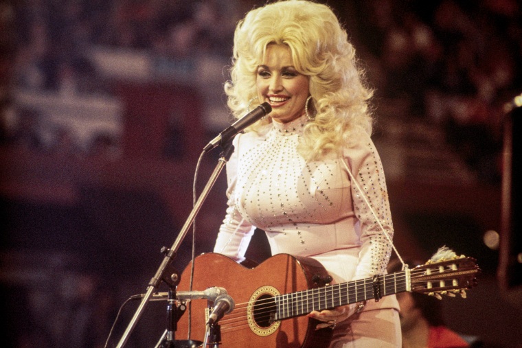 Dolly Parton performs in 1976.David Redfern / Getty Images file