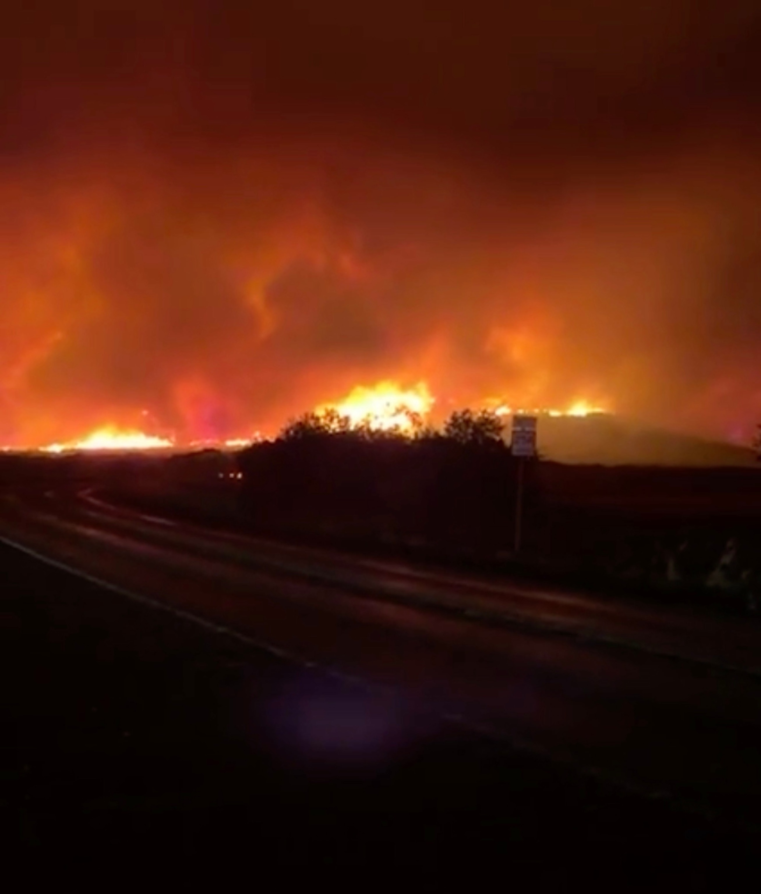 The Ross Fire burning in Texas has spread to 50,000 acres and is prompting evacuations after igniting, August 24, 2026, near Fort Worth, Texas.Mineral Wells Area News Page