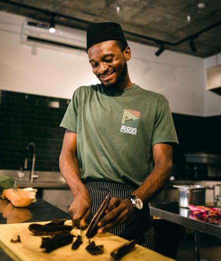 Abiro Wisdom found that his catering course in Accra did not feature the nutritious, homegrown food that he had grown up eating.Photograph: Ghana Food Movement