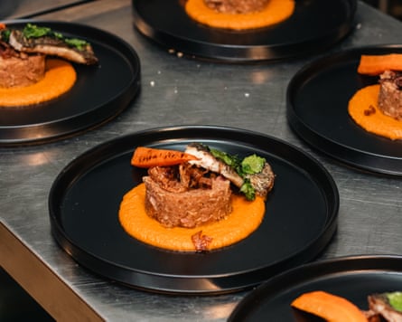 The chefs often highlights one local ingredient in three or four different courses, such as plantain.Photograph: Kyei Baidoo/Ghana Food Movement