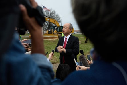 Masayoshi Son, chairman and chief executive officer of SoftBank Group Corp,at the Portsmouth site in Piketon, Ohio, in March.Photograph: Bloomberg/Getty Images