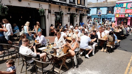 Some sunshine for the hospitality industry? The Dorset in Gardner Street, Brighton.Photograph: Bennett Dean/Alamy