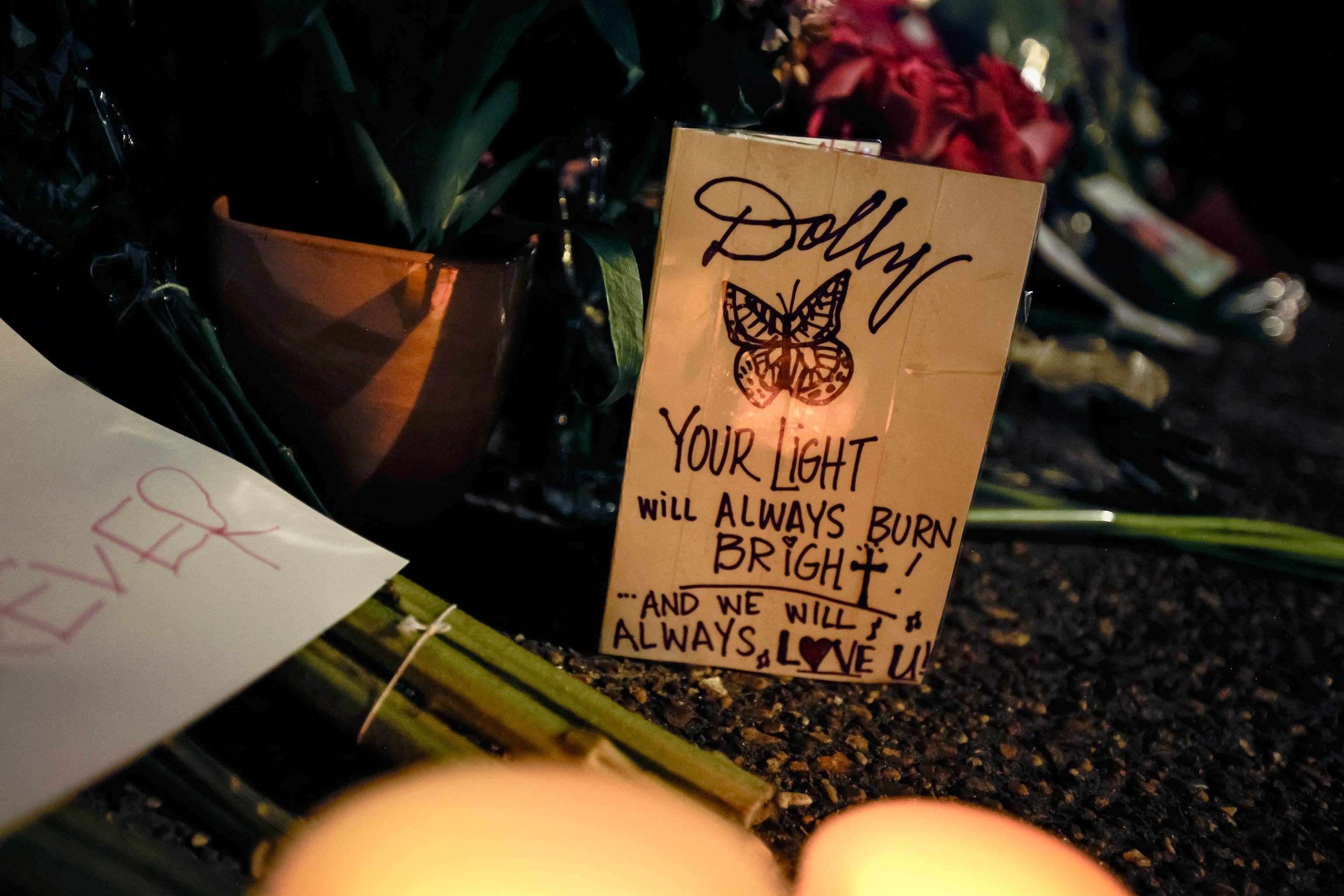 Fans pay tribute to Dolly Parton at her home in Brentwood, August 25, 2026 in Brentwood, Tennessee.Tibrina Hobson/Getty Images