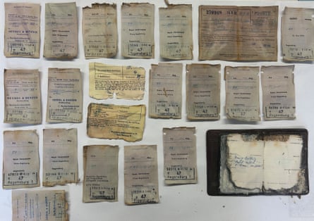 Frayed documents found in the bag allowed police to track down the owner.Photograph: Landespolizeidirektion Tirol