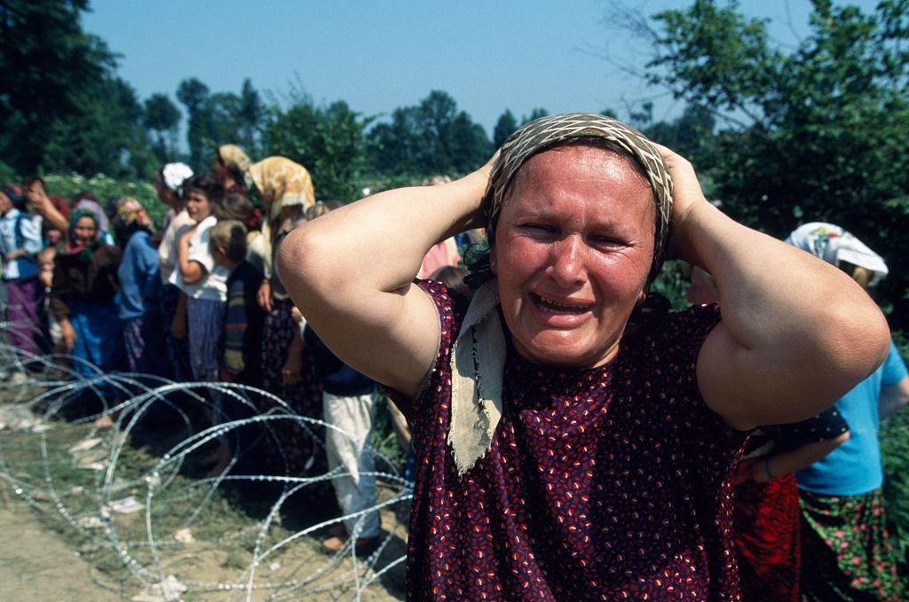 Image caption,More than eight thousand men and boys were killed by troops in Srebrenica. The troops were under the command of General Mladić.