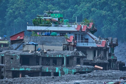 A destroyed building in Devighat, Nuwakot.Photograph: Niranjan Shrestha/AP