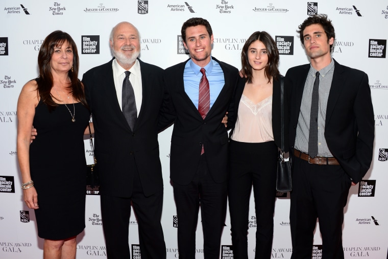 Honoree Rob Reiner poses with his family at the Chaplin Award Gala in New York in April 2014.Michael Loccisano / Getty Images file