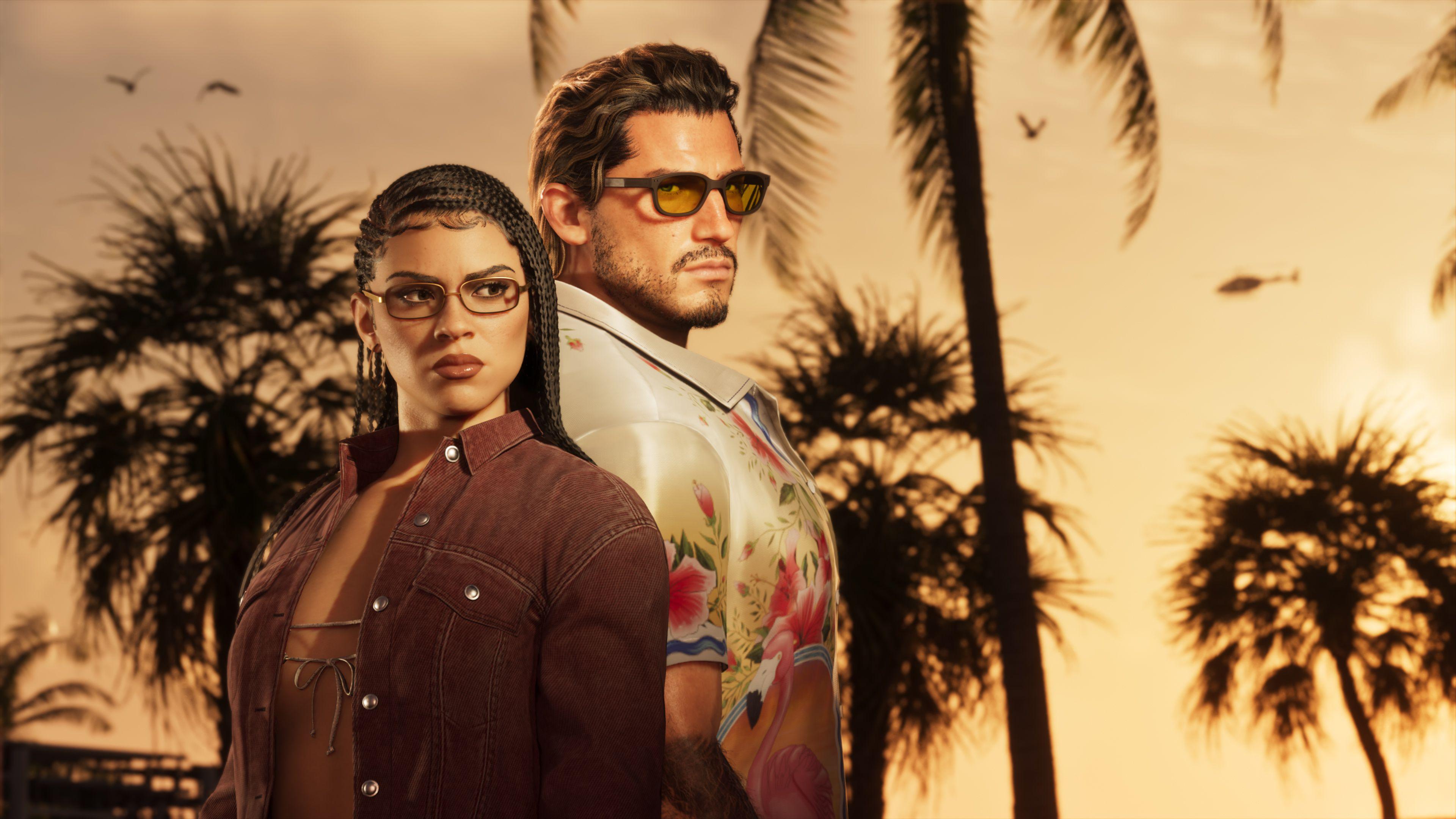 Image caption,Grand Theft Auto 6 follows the story of couple Lucia and Jason