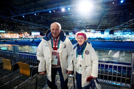 King Harald and Queen Sonja at the 2026 Winter Olympics in Milan.Photograph: Heiko Junge/Reuters