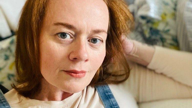 Image caption,Joanie Story says two of her sons were harmed while using a non-Meta platform