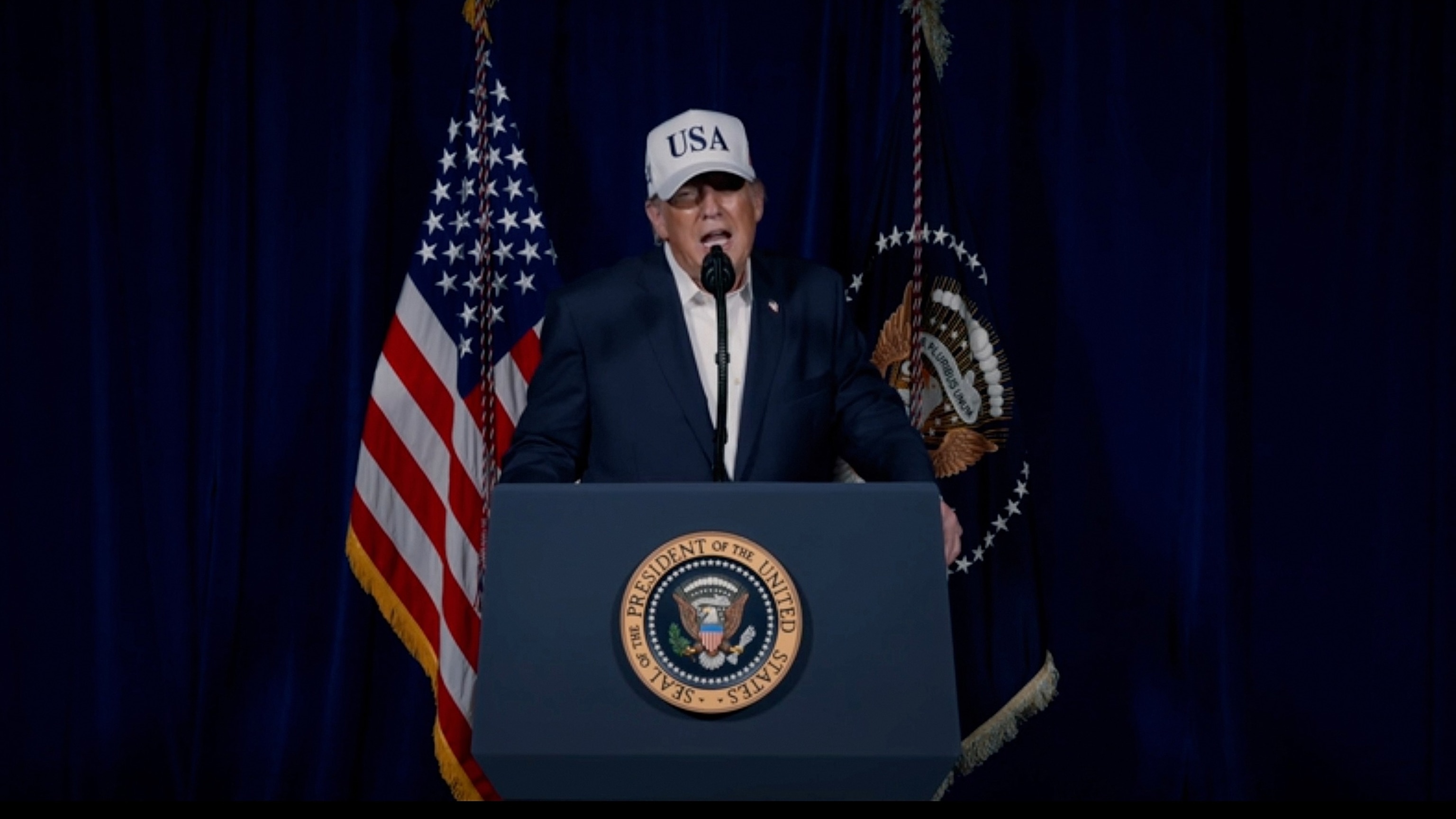 President Donald Trump speaks to announce that the U.S. had begun "major combat operations" in Iran, on the day Israel and the U.S. conducted strikes on Iran, Feb. 28, 2026.The White House